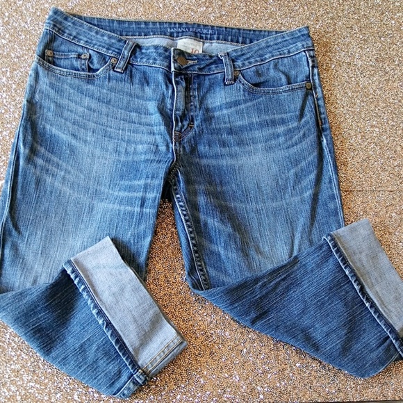Banana Republic Denim - Banana Republic Cuffed crop Jeans